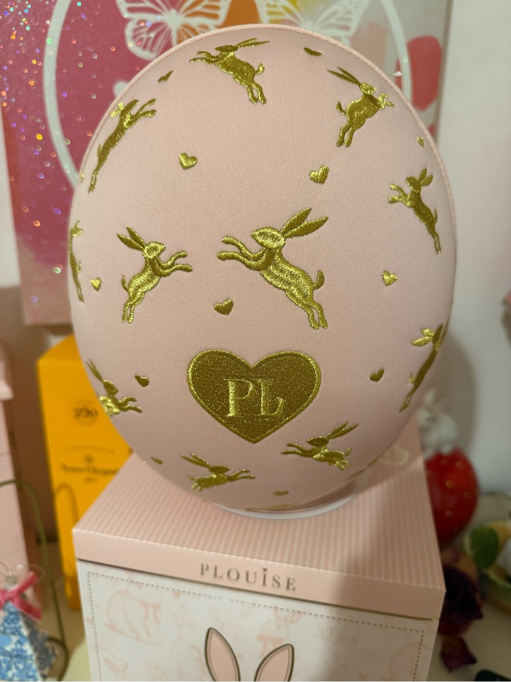 Plouise Pink 'You're Eggstra Special' Egg zipper Travel case